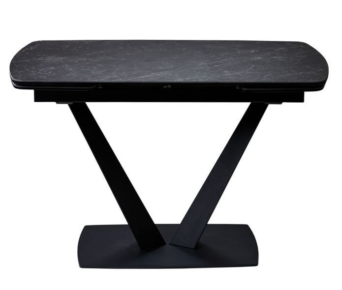Elvi Black Marble стол керамический 120-180 см чёрный &mdash; Morfey.ua