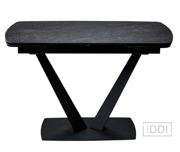 Elvi Black Marble стол керамический 120-180 см чёрный — Morfey.ua