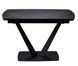 Elvi Black Marble стол керамический 120-180 см чёрный