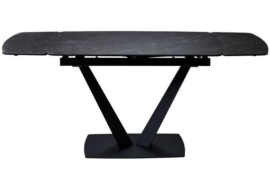 Elvi Black Marble стол керамический 120-180 см чёрный &mdash; Morfey.ua