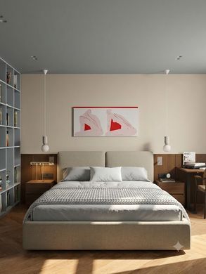 Кровать Ocean 2 Morfey 160x200 см ясень ПМ &mdash; Morfey.ua