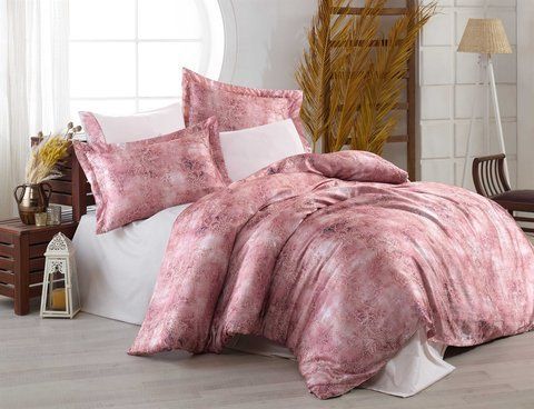 КПБ HOBBY Crash Sateen Electra пудра 200*220/2*50*70+2*70*70 &mdash; Morfey.ua