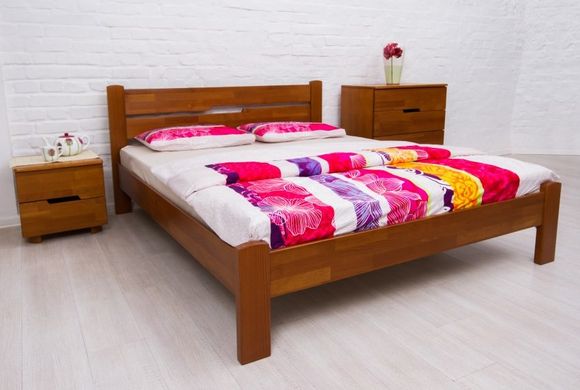 Полуторная кровать Айрис без изножья Олимп 140x200 см Венге темный — Morfey.ua