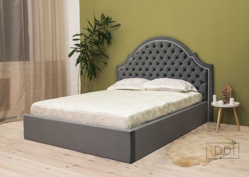 Двоспальне ліжко Corners Катрін з підйомним механізмом 200x200 см Без кутових ніжок Тканина 2-ї категорії — Morfey.ua