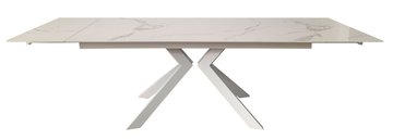 Swank Staturario White стол обеденный керамика 180-260 см — Morfey.ua