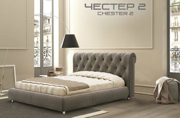 Кровать Честер-2 Green Sofa 120x200 см Ткань 1-й категории — Morfey.ua