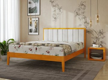 Двоспальне ліжко Арбор Древ Грація Преміум сосна 160x190 см Вільха без ніші — Morfey.ua