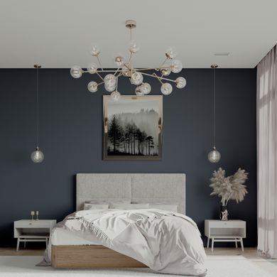 Ліжко Ocean Morfey 200x200 см Дуб ПМ &mdash; Morfey.ua