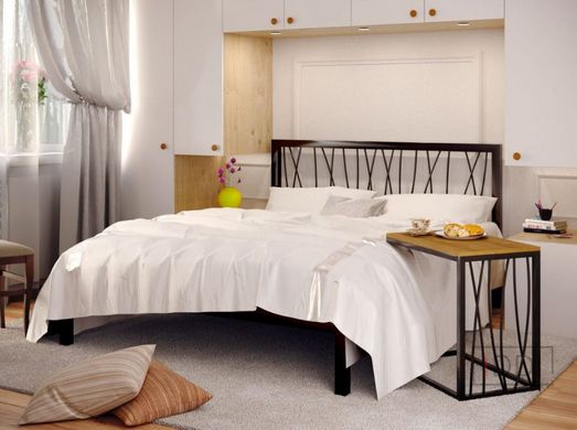 Односпальне ліжко Метакам Бергамо-1 (Bergamo-1) 90x190 см Білий — Morfey.ua