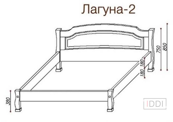 Кровать Лагуна-2 Темп-Мебель 80x190 см — Morfey.ua
