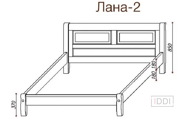 Ліжко Лана-2 Темп-Меблі 80x190 см — Morfey.ua