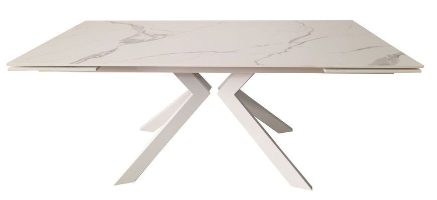 Swank Staturario White стол обеденный керамика 180-260 см &mdash; Morfey.ua