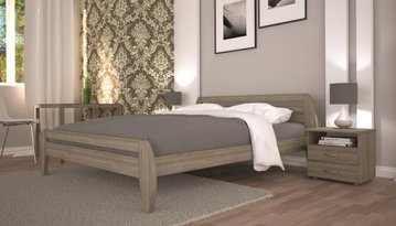 Полуторне ліжко ТИС Нове-1 120x200 см Дуб щит — Morfey.ua