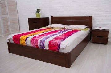 Двоспальне ліжко Айріс з підйомним механізмом Олімп 200x200 см Слонова кістка — Morfey.ua