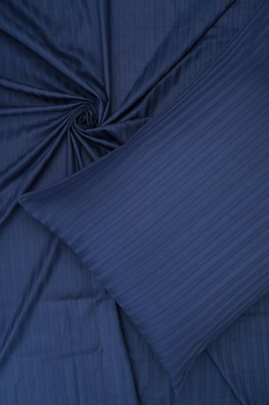 Комплект постельного белья Good-Dream страйп-сатин Dark Blue King Size 220x240 (GDSSDBBS220240) &mdash; Morfey.ua