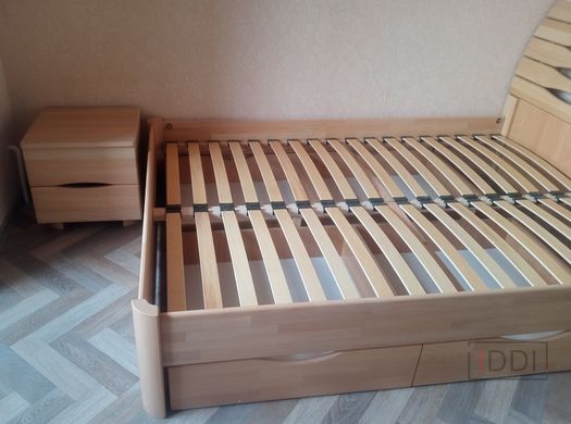 Полуторная кровать Марита Люкс с ящиками Олимп 120x190 см Орех — Morfey.ua