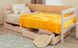 Ліжко-диван підліткове Маріо з м'якою спинкою Олімп 80x190 см Горіх