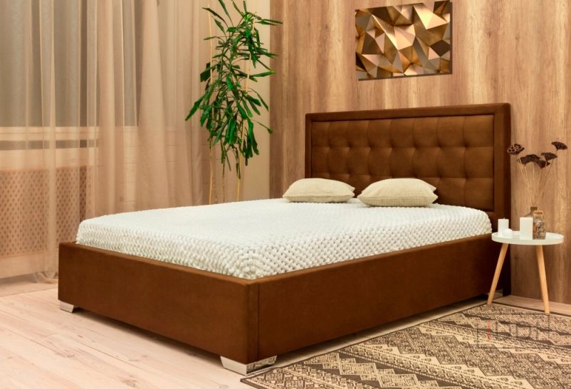 Полуторная кровать Corners Бруклин 140x190 см Без угловых ножек Ткань 1-й категории — Morfey.ua