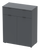 Комод Doros Рон 2 2 фасади 1 шухляда Графіт 80х38х100 (41516004) &mdash; Morfey.ua