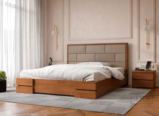 Двуспальная кровать Арбор Древ Тоскана сосна 160x190 см Ольха без подъёмного механизма — Morfey.ua
