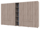 Комплект Doros Гелар с Этажеркой Дуб сонома 4+4 ДСП 348.2х49.5х203.4 (42005053)