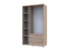 Распашной шкаф для одежды Doros Гелар Дуб сонома 3 ДСП 116,2х49,5х203,4 (80397559)