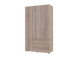 Распашной шкаф для одежды Doros Гелар Дуб сонома 3 ДСП 116,2х49,5х203,4 (80397559)