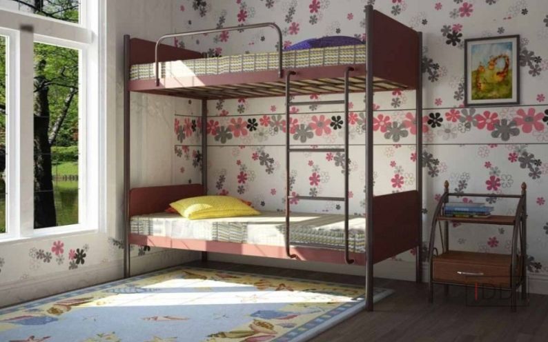 Ліжко Арлекіно Метал Дизайн 80x190 см — Morfey.ua