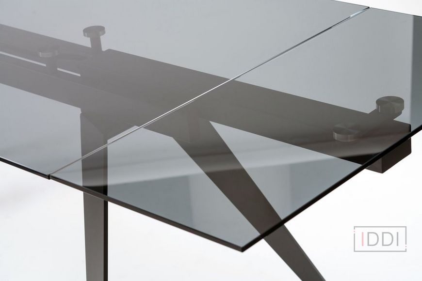 Glassy Keen стол раскладной чёрный 160-240 см — Morfey.ua