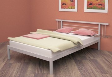 Полуторная кровать Метакам Астра (Astra) 140x190 см Белый — Morfey.ua