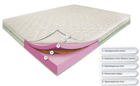 Матрац безпружинний Dz-Mattress Біг Айленд 200x200 см &mdash; Morfey.ua