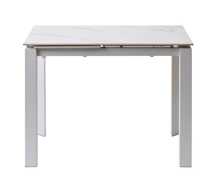 Bright White Marble керамічний стіл 102-142 см &mdash; Morfey.ua