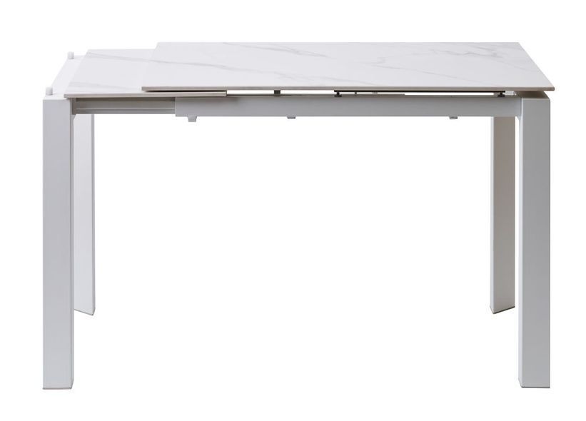 Bright White Marble керамічний стіл 102-142 см &mdash; Morfey.ua