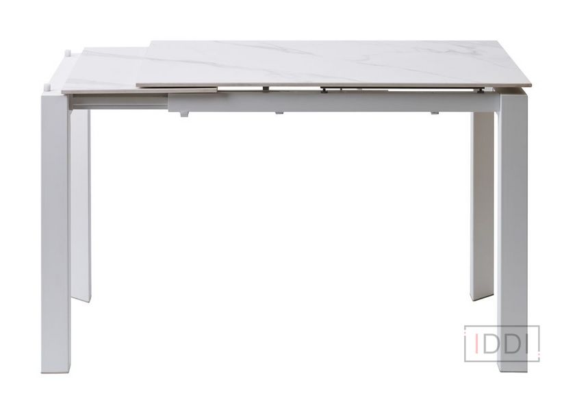 Bright White Marble керамічний стіл 102-142 см — Morfey.ua