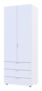 Распашной шкаф для одежды Doros Гелар Белый 2 ДСП 77,5х49,5х203,4 (80737021) — Morfey.ua