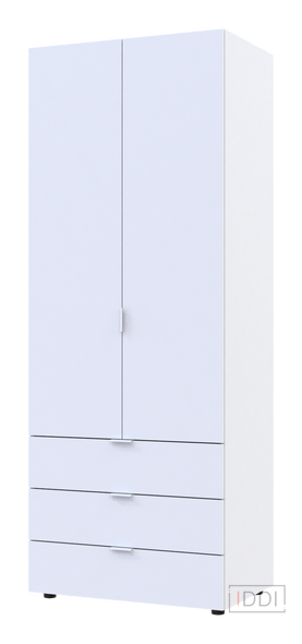 Распашной шкаф для одежды Doros Гелар Белый 2 ДСП 77,5х49,5х203,4 (80737021) — Morfey.ua