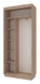 Раздвижной шкаф для одежды Doros Fast Дуб сонома 2 ДСП 90х42х210 (150000)