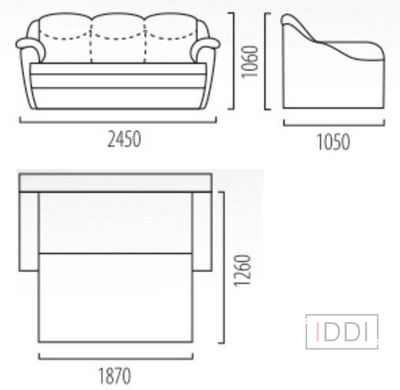 Кресло Диор Yudin 102x105 см Ткань 0-й категории — Morfey.ua