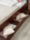 Полуторне ліжко Челсі з ящиками Олімп 120x190 см Горіх