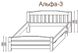 Ліжко Альфа-3 Темп-Меблі 80x190 см Без ніші