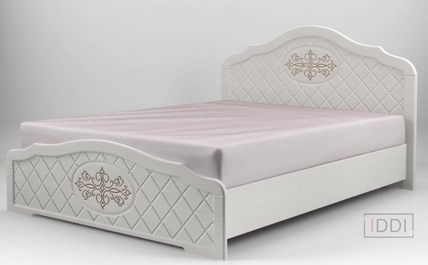 Ліжко Лючія з ящиками Німан 140x200 см Білий супер мат — Morfey.ua