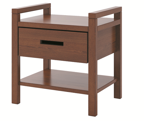 Тумба приліжкова Флоріс Camelia Дуб щит 50x35 см Венге &mdash; Morfey.ua