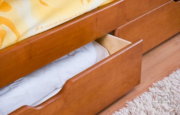 Ліжко Юлія двоярусна з ящиками Venger (Венгер) 80x190 см Бук під лаком — Morfey.ua