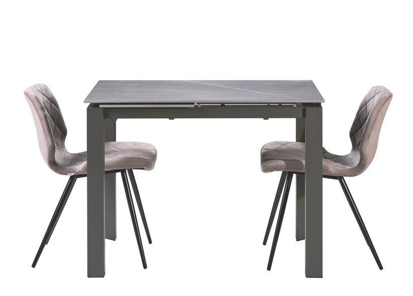 Bright Grey Marble стол керамический 102-142 см — Morfey.ua