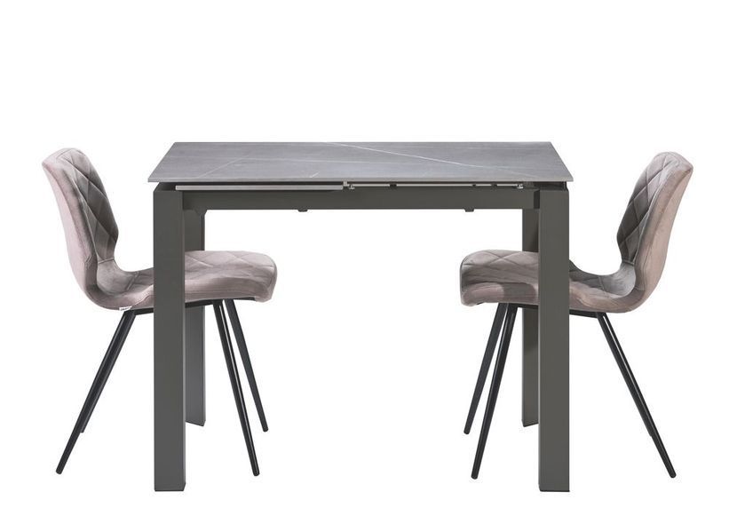 Bright Grey Marble стол керамический 102-142 см &mdash; Morfey.ua