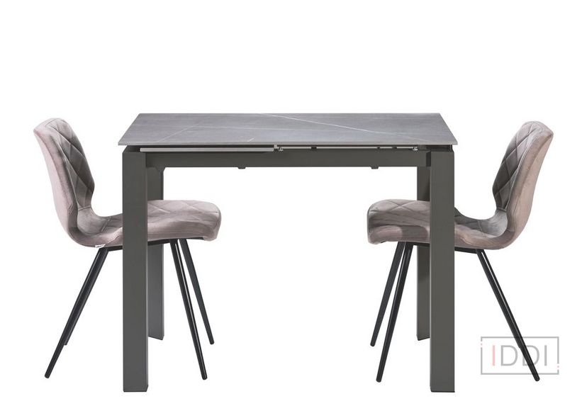 Bright Grey Marble стіл керамічний 102-142 см — Morfey.ua