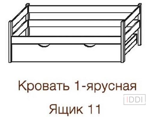 Кровать Одноярусная Темп-Мебель 80x190 см Без ниши — Morfey.ua
