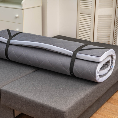 Матрас топер Family Sleep Gray-White Shine 65x180 см &mdash; Morfey.ua