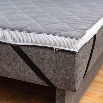 Матрас топер Family Sleep Gray-White Shine 65x180 см &mdash; Morfey.ua