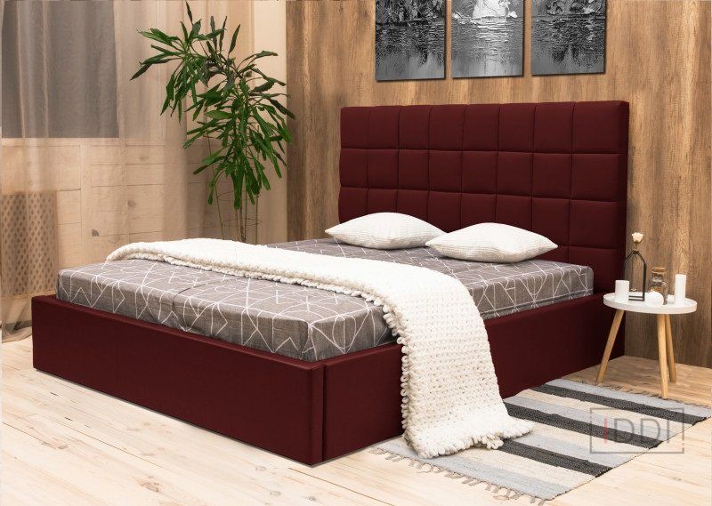 Полуторная кровать Corners Скарлет 140x190 см Без угловых ножек Ткань 1-й категории — Morfey.ua